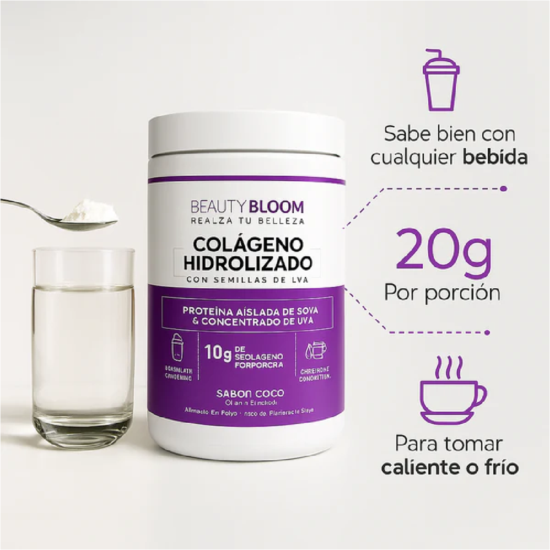 Colágeno Hidrolizado Sabor A Coco.