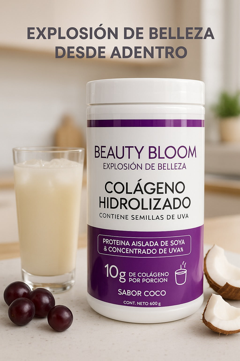 Colágeno Hidrolizado Sabor A Coco.