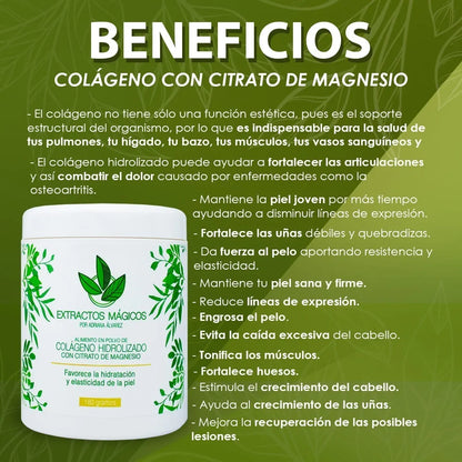 Colágeno Hidrolizado con Citrato de Magnesio X3